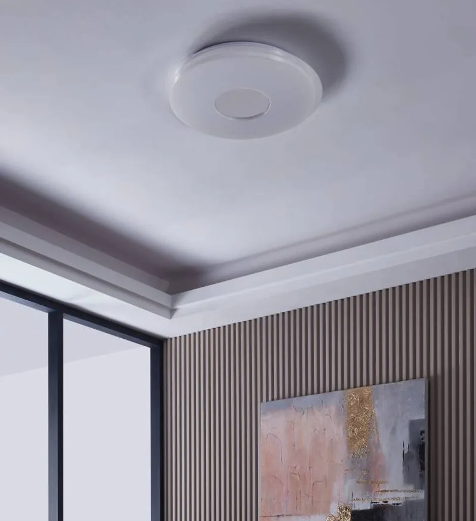 Eglo LANCIANO-Z Plafoniera Smart LED Ø56cm Effetto Cristallo