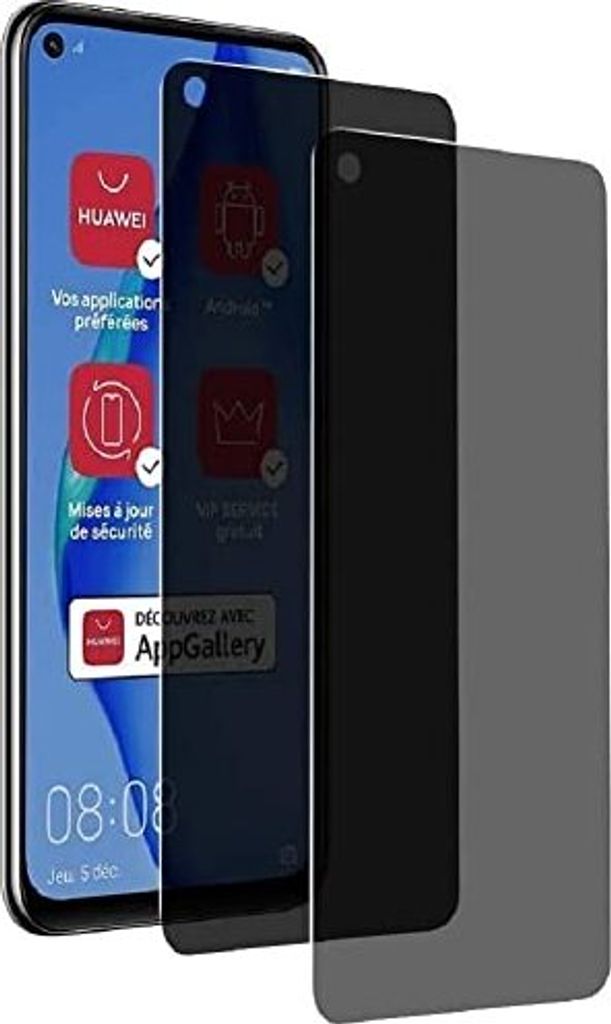 Pack 2 Privatsphäre Bildschirm Huawei P40 Lite 4G - Anti -Spy -Film 9H Härte, Beschützer, Temperaturglas Anti -Spion