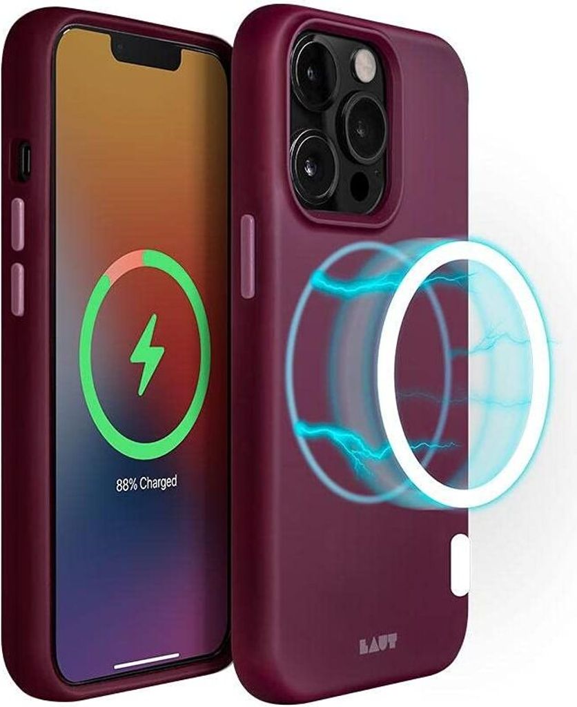 LAUT Huex Schutzhülle für iPhone 13 Pro Max MagSafe Handyhülle plum