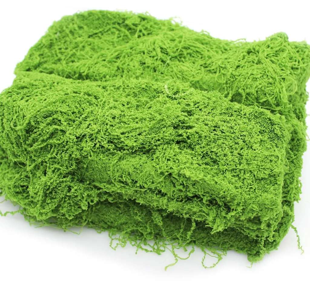 Mousse artificielle en nylon vert clair 200g effet naturel garanti
