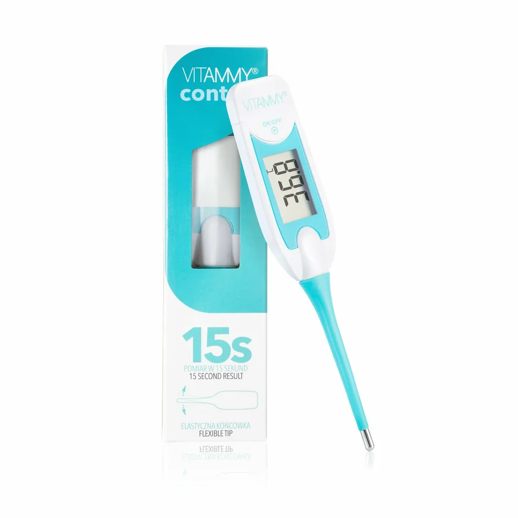 VITAMMY CONTROL Termometro digitale con ampio display e punta flessibile, 12 pezzi - 1