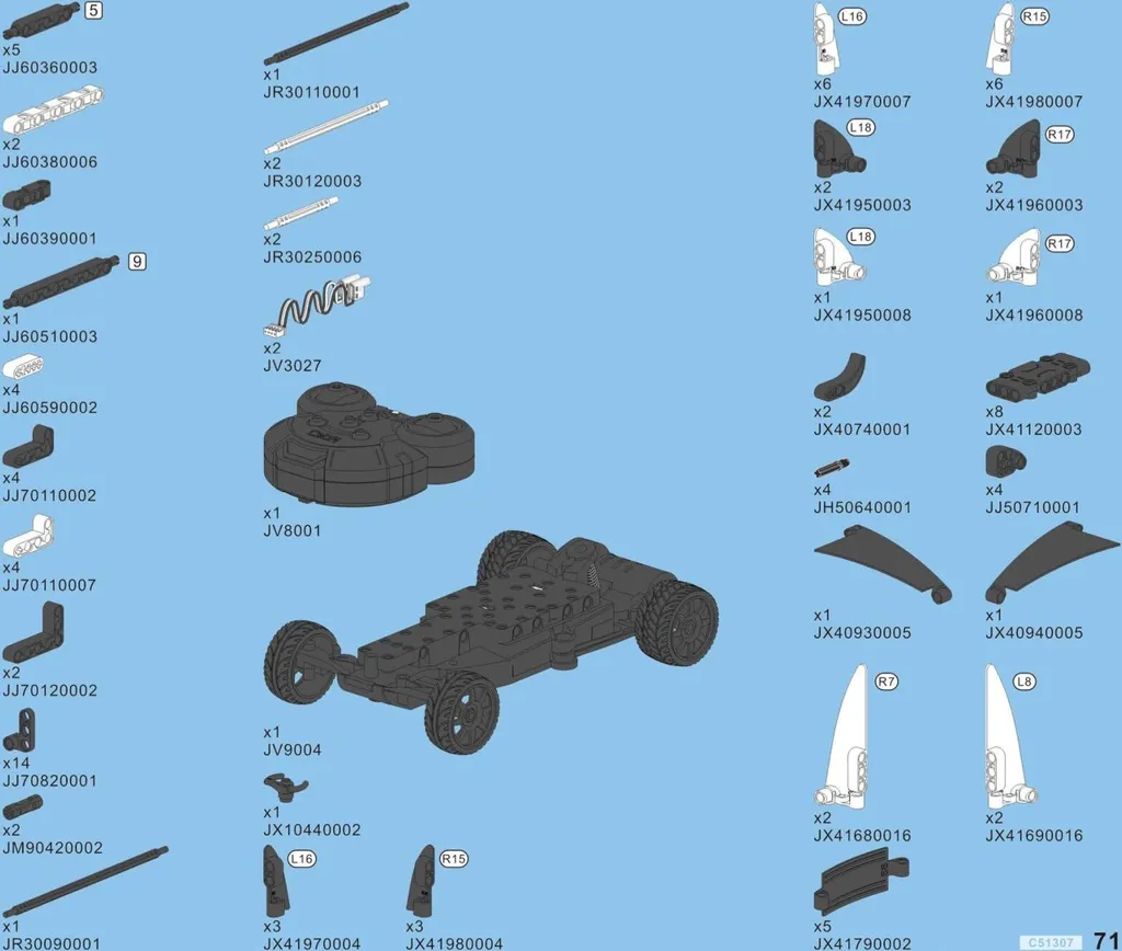 Jeu de Construction CaDA C51307W Blade avec Design Aérodynamique Noir