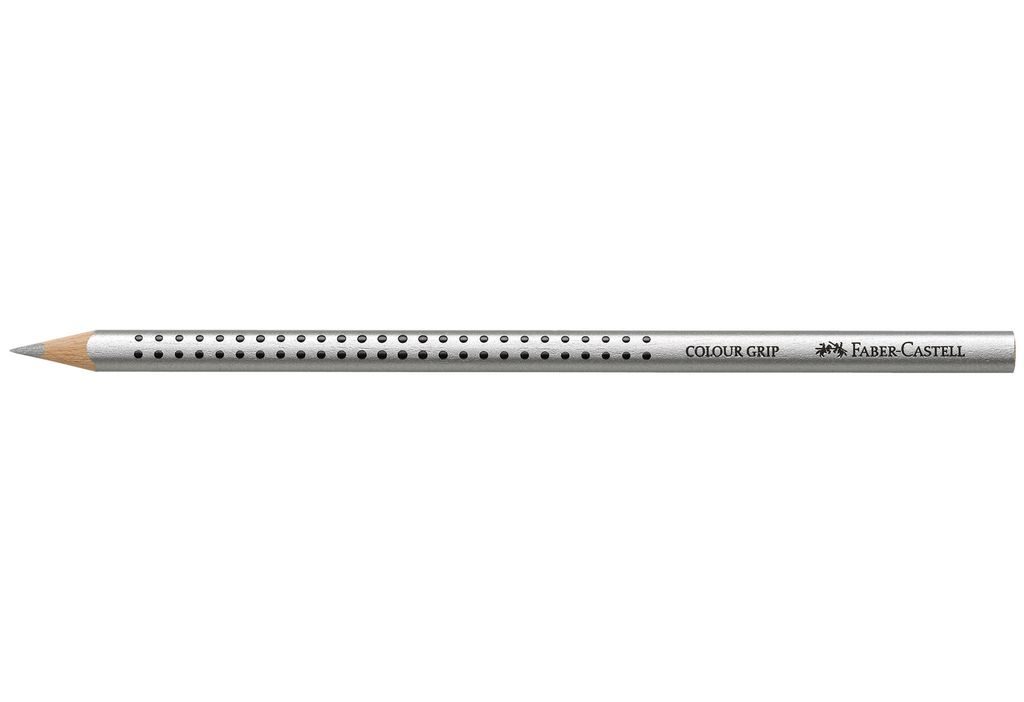 FABER-CASTELL Buntstift Colour Grip silber 12Stk. Immagine del prodotto 