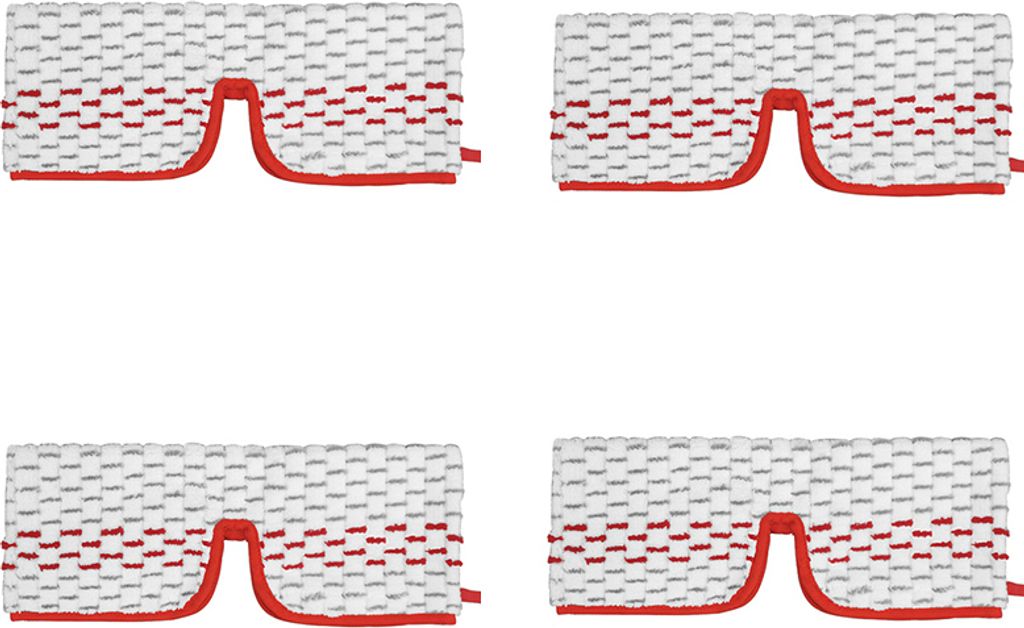 INF Ersatz-Wischpads für Vileda O-Cedar Promist Max Dampfreiniger (4er-Pack)