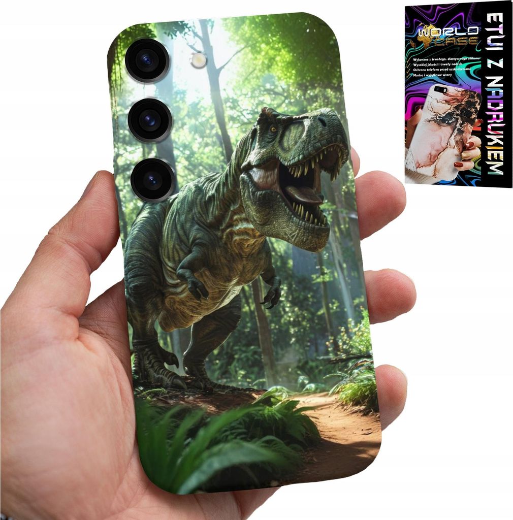 Gehäuse Für Samsung Galaxy S23 Plus - Dino Dinosaurier Tyrannosaurus Gehäuse + Glas