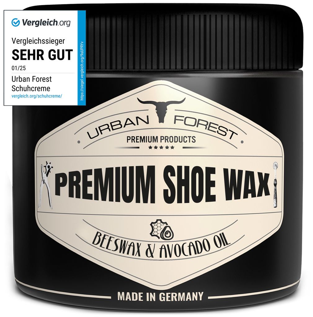 Schuhwachs farblos mit Bienenwachs & Avocado-Öl 250ml Profi Schuhpflege&Schuhreinigung wasserabweisend, atmungsaktiv, imprägnierend & schmutzabwe...