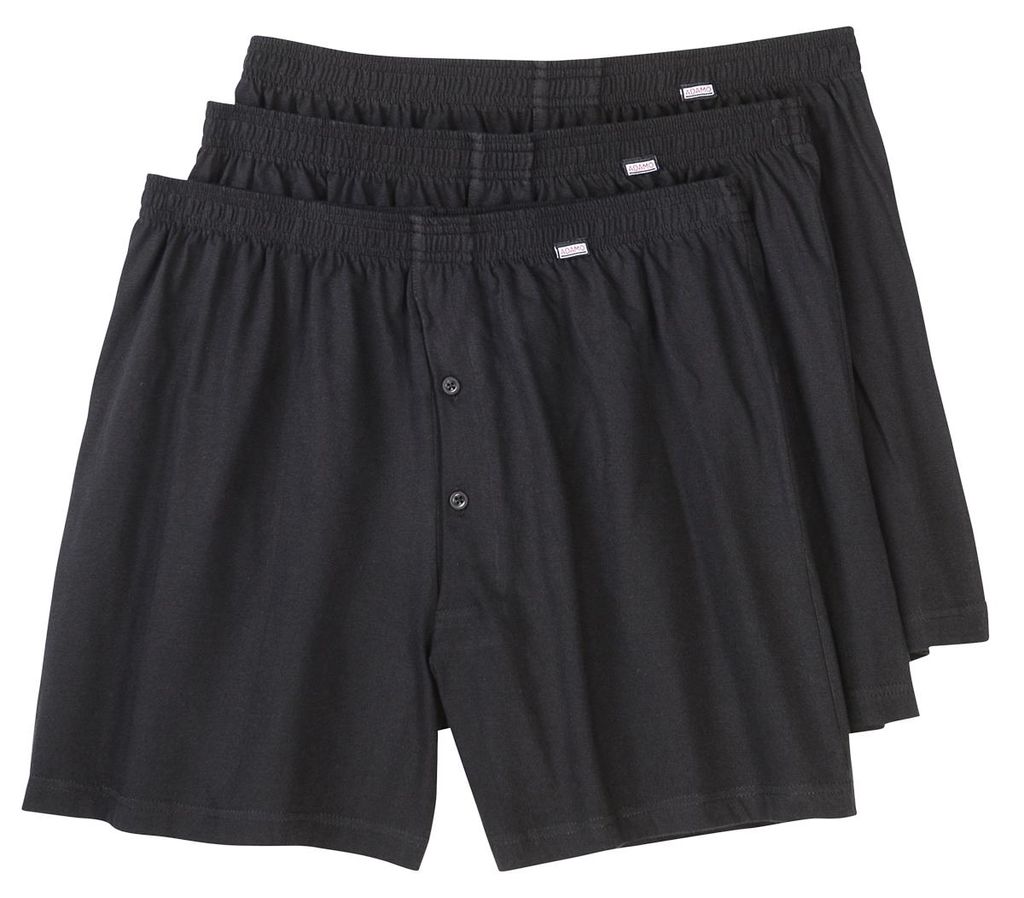 Adamo Übergrößen Boxershorts schwarz 3er-Pack Produktbild 