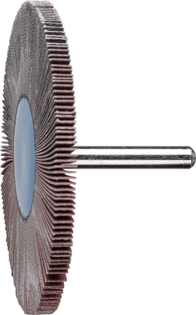 PFERD TOOLS Korund Fächerschleifer F Ø 80x5 mm Schaft-Ø 6 mm A180 für Feinschliff und Finish