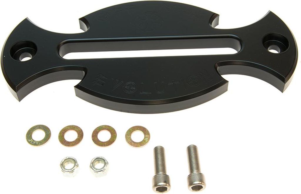 EVO MFG Windenseilfenster für Sinthetic Seil, schwarz Jeep universal