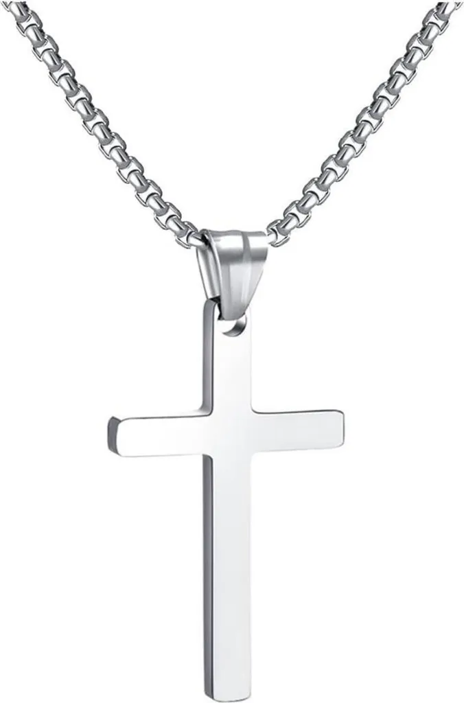 Collana Croce Uomo RWQIAN Acciaio Inox: Accessorio Must-Have 2026