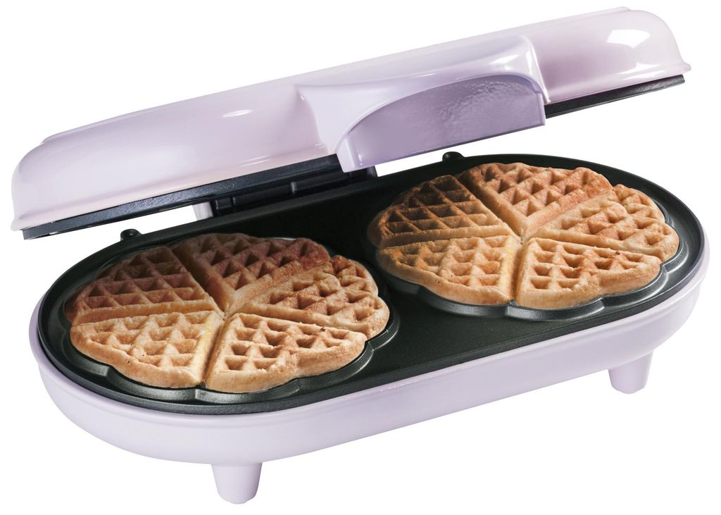 Bestron Doppel-Waffeleisen für klassische Herzwaffeln, Produktbild 