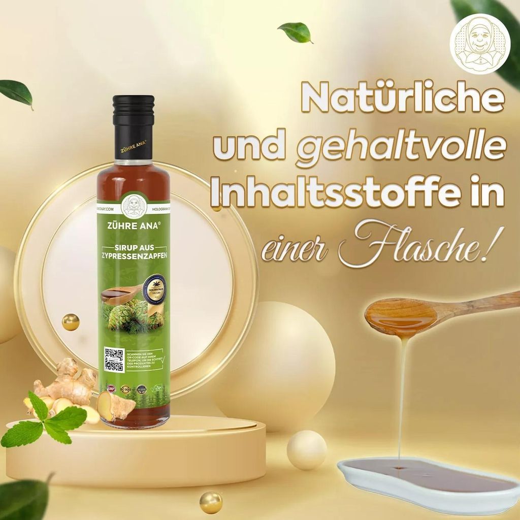 Zühre Ana | Zypressenzapfen Sirup 650ml Produktbild 