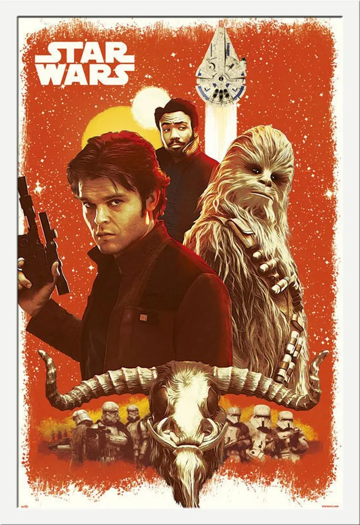 Poster Star Wars Solo Old Friends encadré : fini les affiches qui gondolent