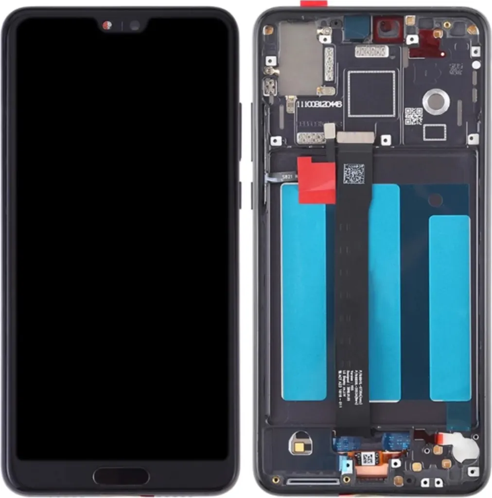 Bloc écran complet pour Huawei P20 EML-L29 vitre tactile avec cadre