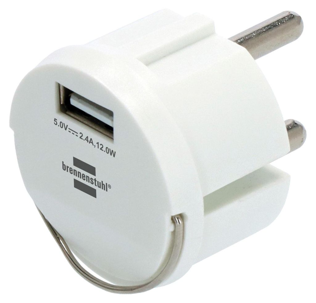 Brennenstuhl Steckdoseneinsatz Schuko mit USB 2.4 Produktbild 