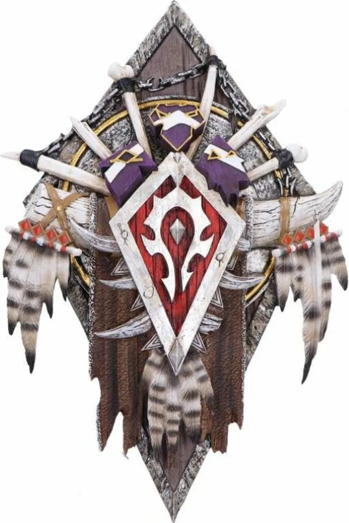 Décoration Setup Gaming Horde World of Warcraft - Plaque de 30 cm WoW