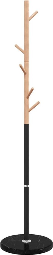 vidaXL Vešiak na kabáty čierny 172 cm Práškovo lakované Obrázok produktu 