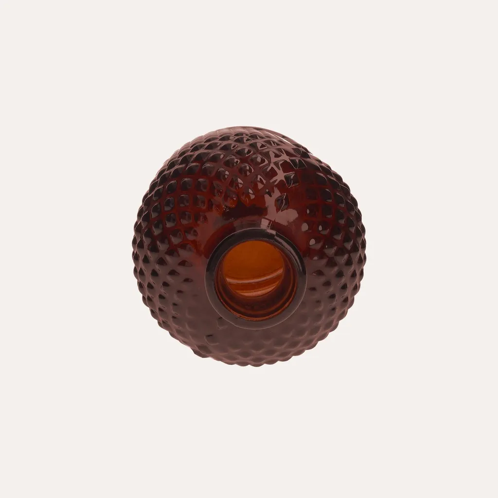 Grande bouteille décorative ambre pour centre de table bohème chic - 3