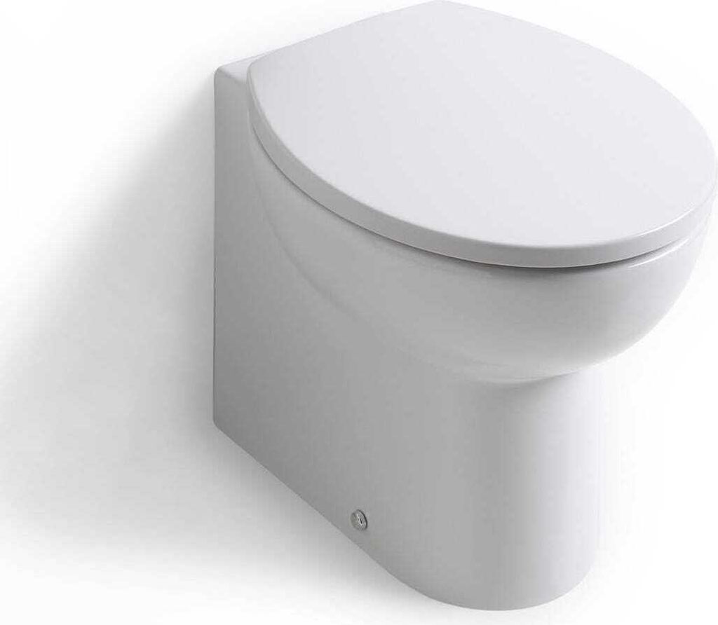 Stand-WC aus Sanitärkeramik, weiß glänzend | Patascoss