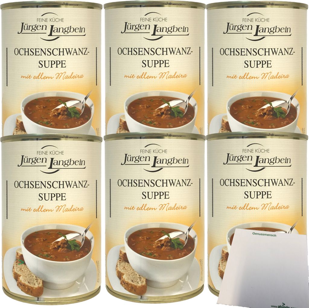 Jürgen Langbein Ochsenschwanz-Suppe mit edlem Madeira 6er Produktbild 