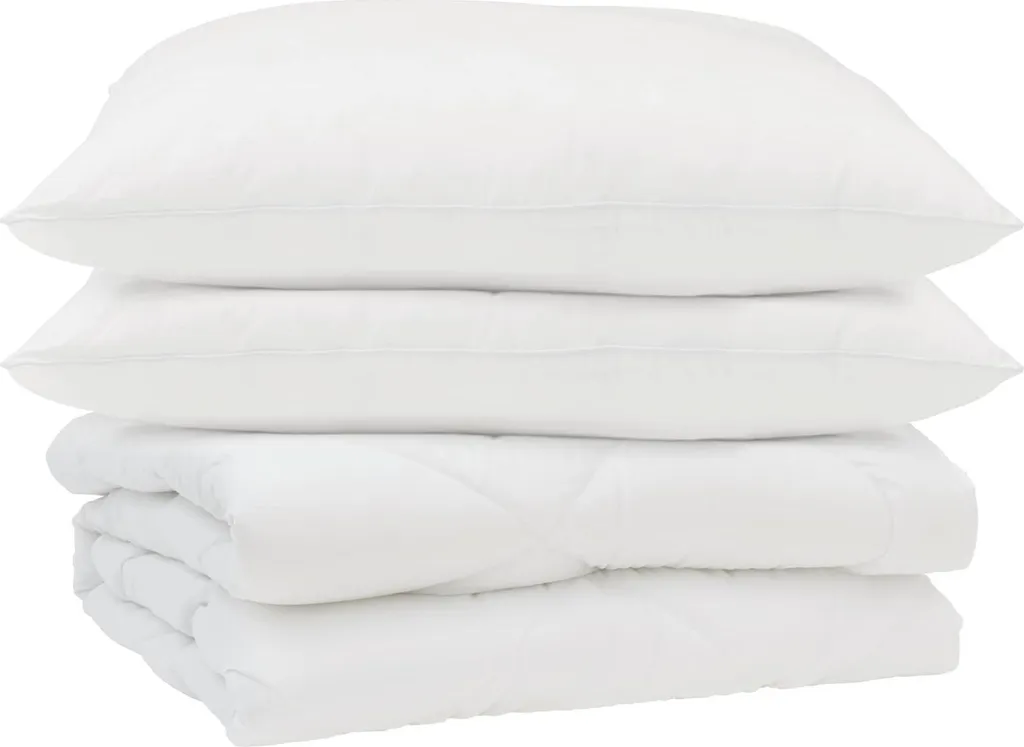 vidaXL Coperta Estiva Microfibra Bianca 3 pz: Design e Comfort