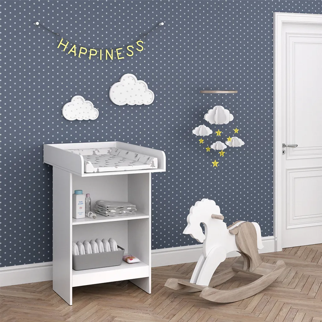 Commode à langer Vicco Leo Blanche 60 cm - Design Compact et Ergonomique - 4