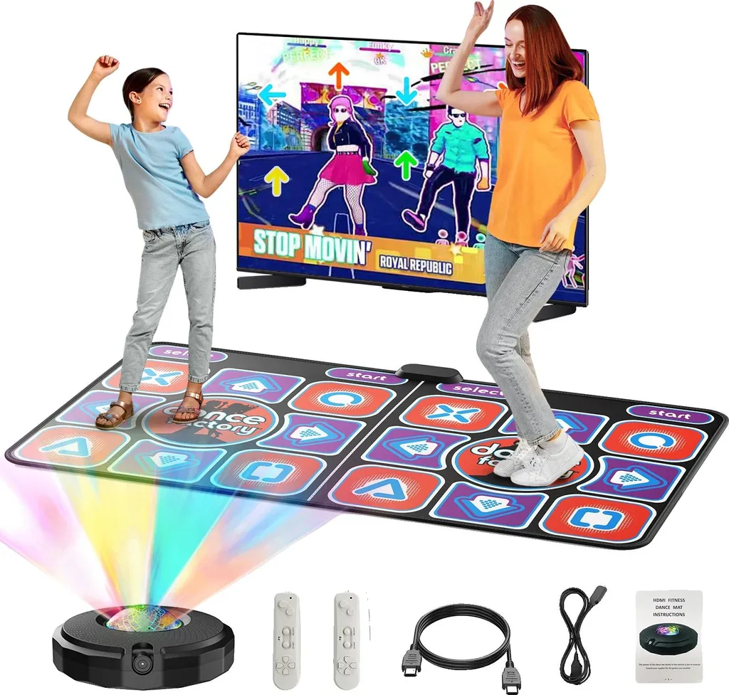 Tapis de danse RA antidérapant et durable avec interface intuitive 105cm