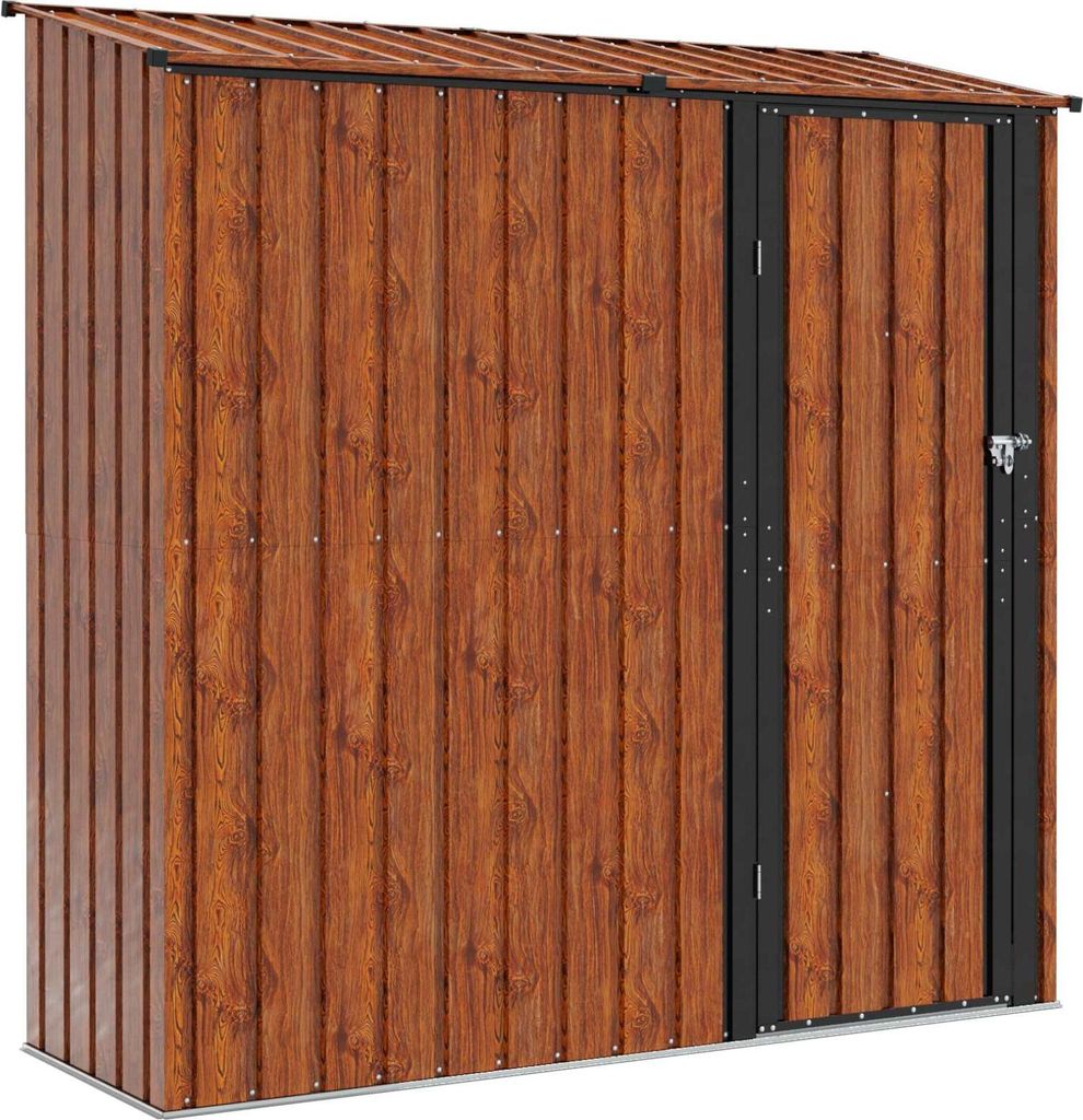 vidaXL Capannoni da giardino Marrone 203,5 x 73 x 200 cm Immagine del prodotto 