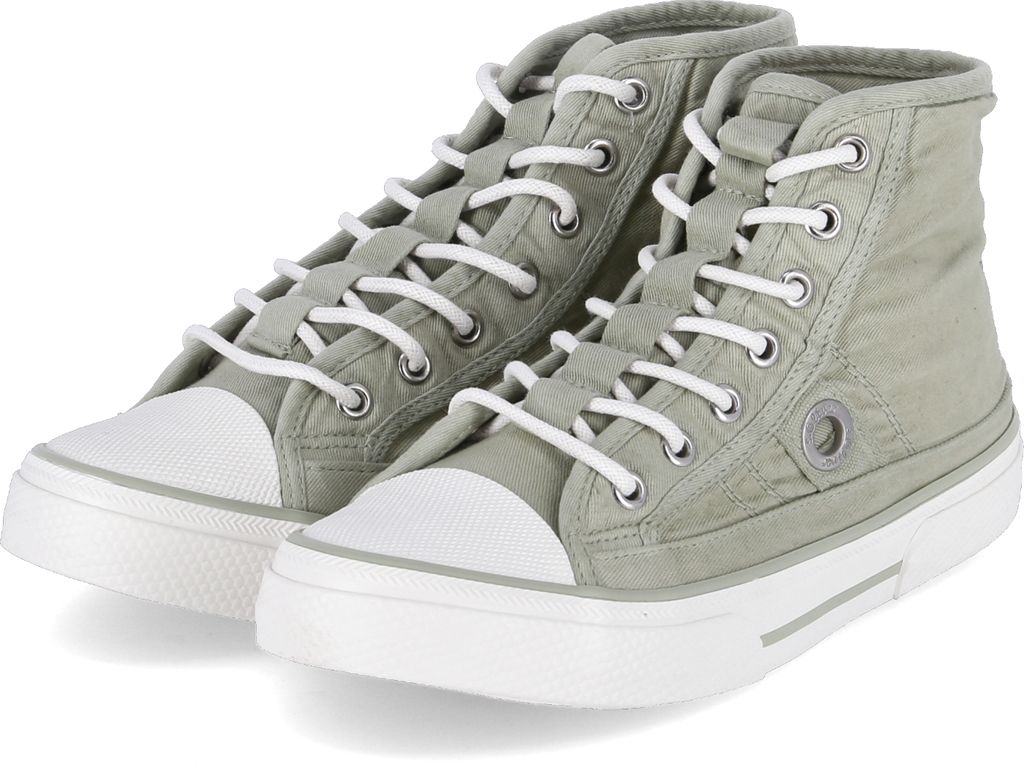 s.Oliver Damenschuhe Schnürschuhe Sportive Sneaker Grün Freizeit, Schuhgröße:36 EU