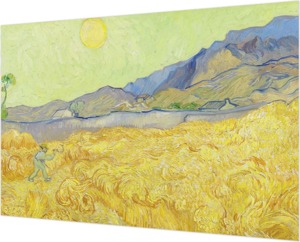 Wandtapete - Dekorative Tapete für Wohnzimmer - Tapetenfolie für Wanddekoration - 152x104 cm - Weizenfeld