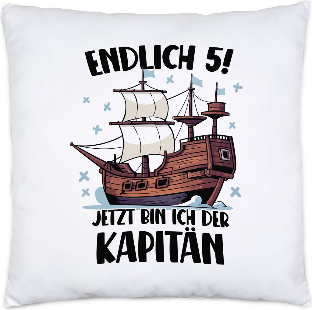 Geburtstag 5 Jahre Kissen inkl. Füllung 5 Jahre 5. Geburtstag Pirat Piraten Motto