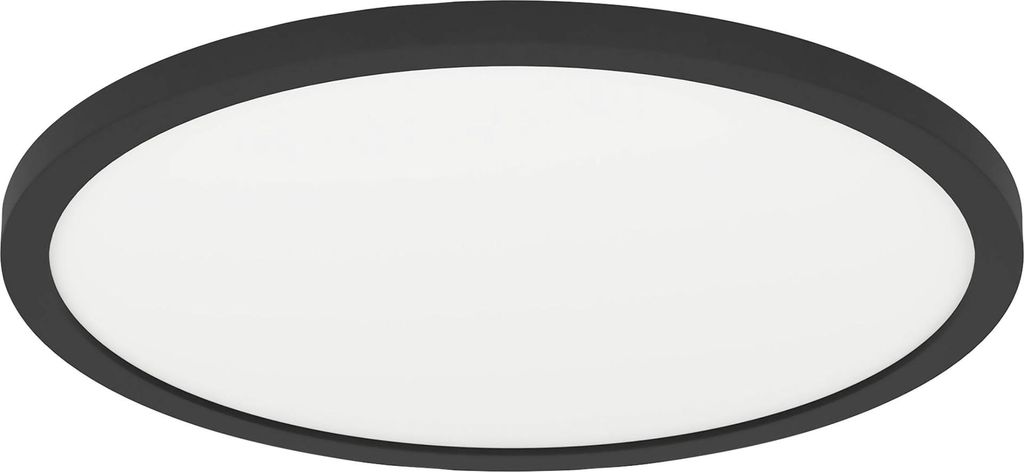 Eglo LED Deckenleuchte Minerario schwarz weiß Ø 30 cm warmweiß IP54