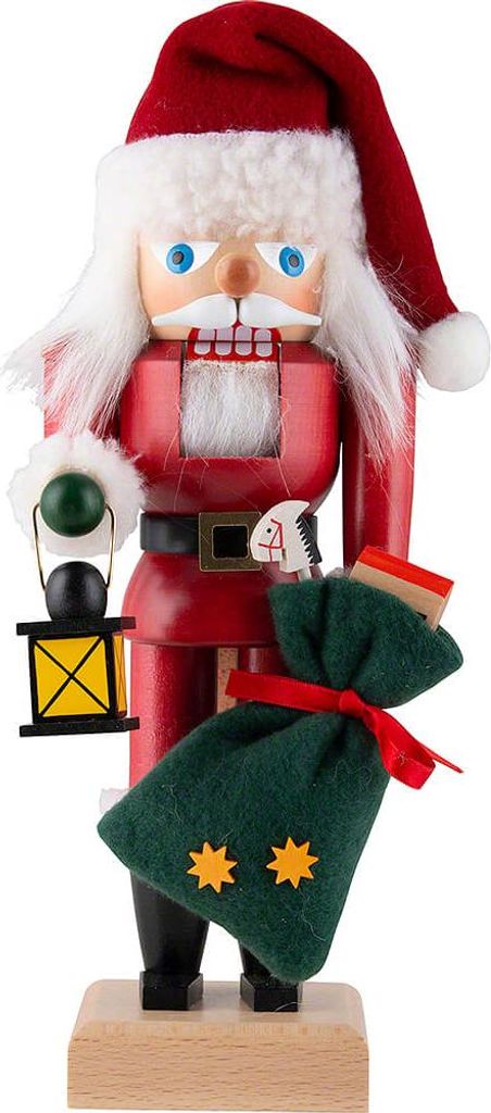 Weihnachtsmann mit Laterne (27cm) Nussknacker von Christian Ulbricht