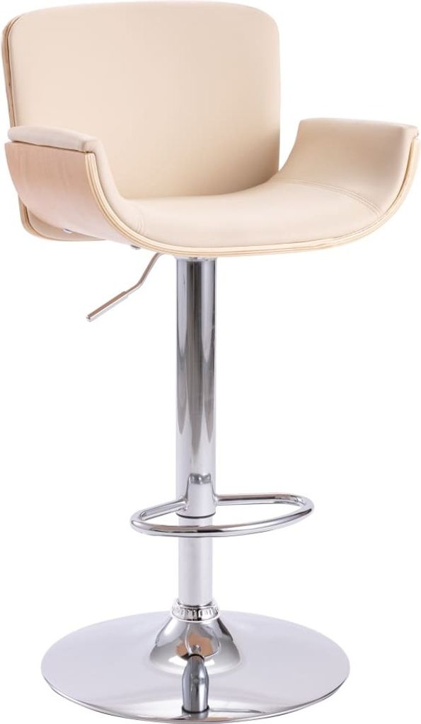 Barhocker Creme Kunstleder