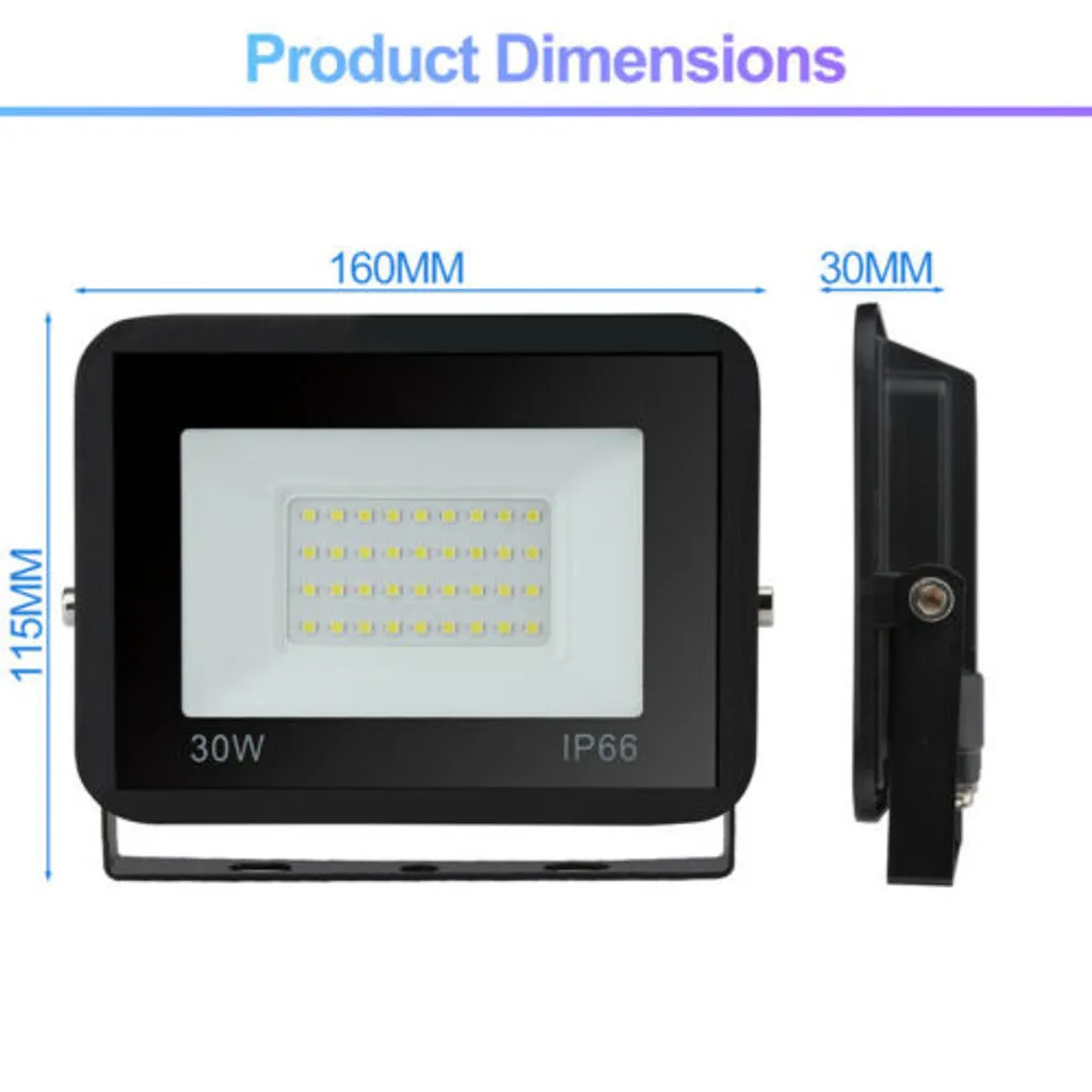 Projecteur LED 30W IP66 Anti-Humidité pour Remplacer vos Halogènes