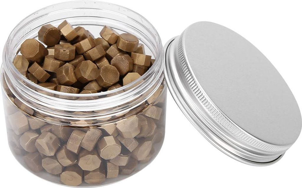 200pcs Versiegelung Wachs Octagon Seal Anzug Flasche Packung für Umschläge Dokumente Hochzeit Einladungmatte Gold
