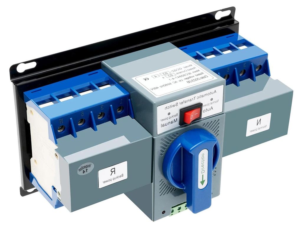 Automatischer Transferschalter - 220V 63A Netzumschalter - Doppelte Stromversorgung - Flammhemmendes Kunststoffgehäuse - Eisenkonstruktion - Für ...