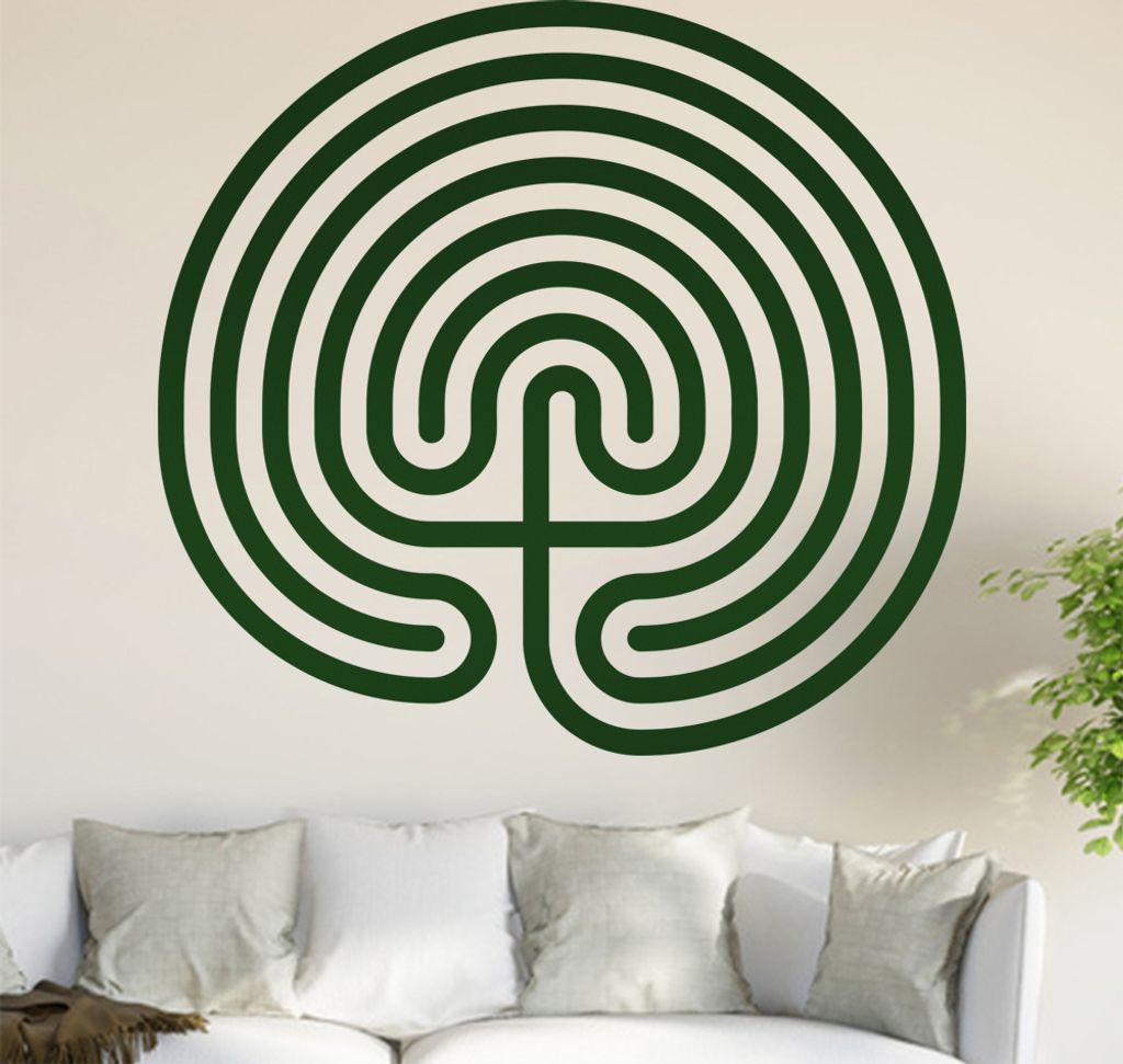 Irrgarten II Wandtattoo in 6 Größen - Wandaufkleber Wall Sticker - Dekoration, Küche, Wohnzimmer, Schlafzimmer, Badezimmer