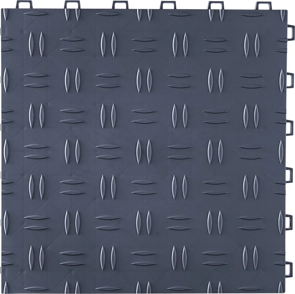 Dalles de garage antidérapantes structure double face gris graphite - 9