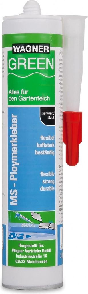 Wagner GREEN MS Polymerkleber schwarz 310ml Produktbild 