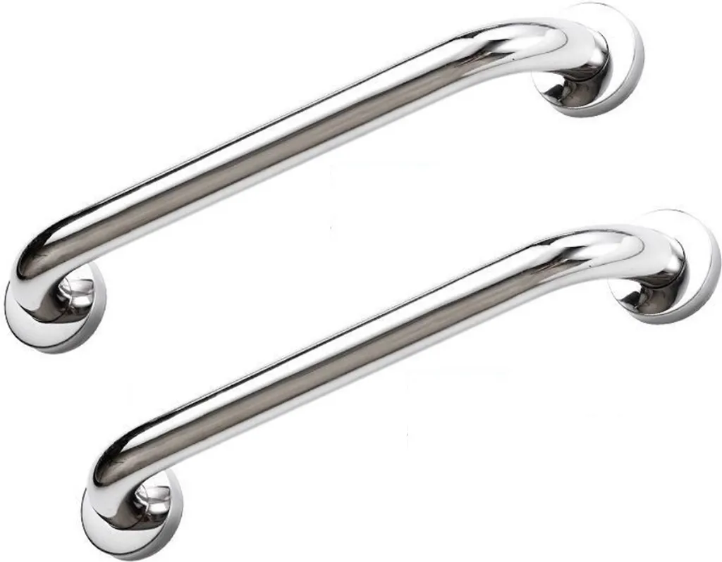 maniglione da bagno in acciaio inox da 50 cm - maniglie di sicurezza per anziani - maniglia di sostegno per uscire dalla vasca da bagno - maniglione a parete per il box doccia o per i gradini - robusta maniglia da bagno - 5