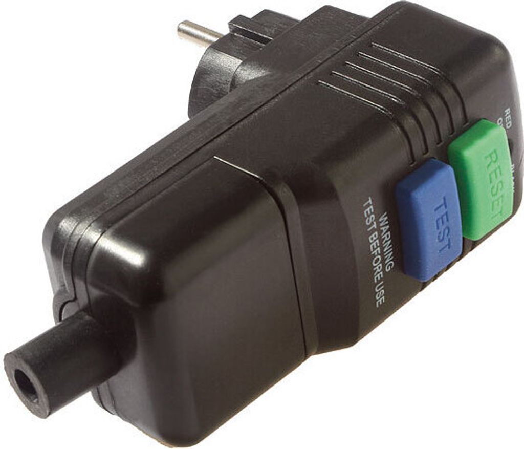 as-Schwabe Personenschutz-Stecker 30mA bis max. 3G2.5mm² 230V 16A IP44