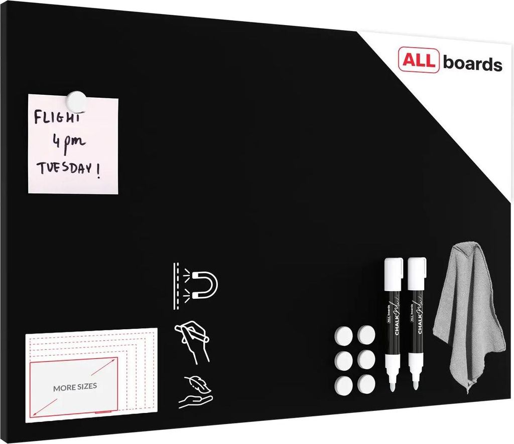 Lavagna magnetica 60×40 cm da GESSO NERA CHALKBOARD Immagine del prodotto 