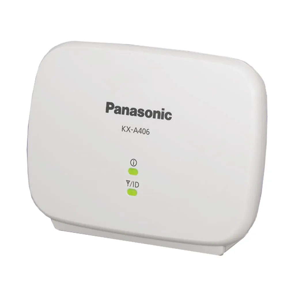 Répéteur DECT Panasonic KX-A406 Blanc pour téléphoner depuis le jardin