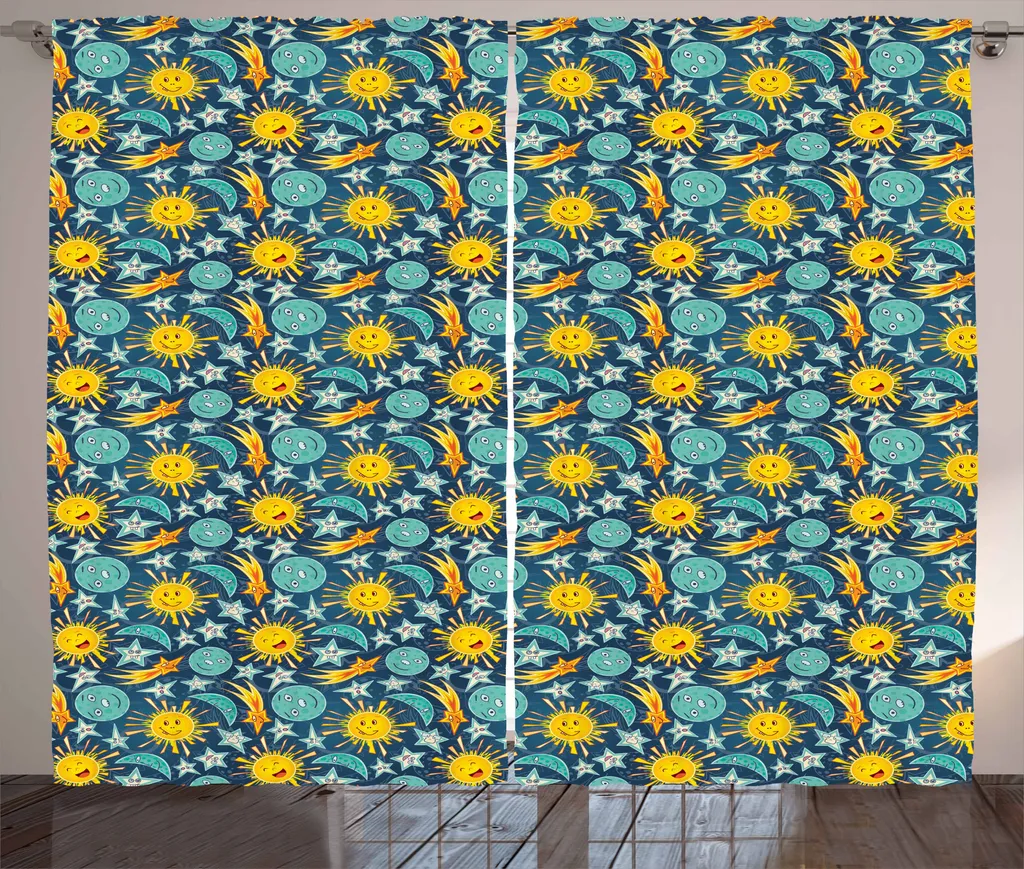 Tenda Rustica Stelle ABAKUHAUS 280x175 cm | Heavenly Bodies Smiles