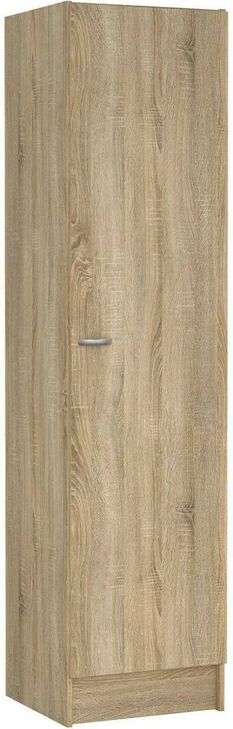 Fox Armoire 1 Porte en Chêne Structuré - Penderie Compacte Design Fox