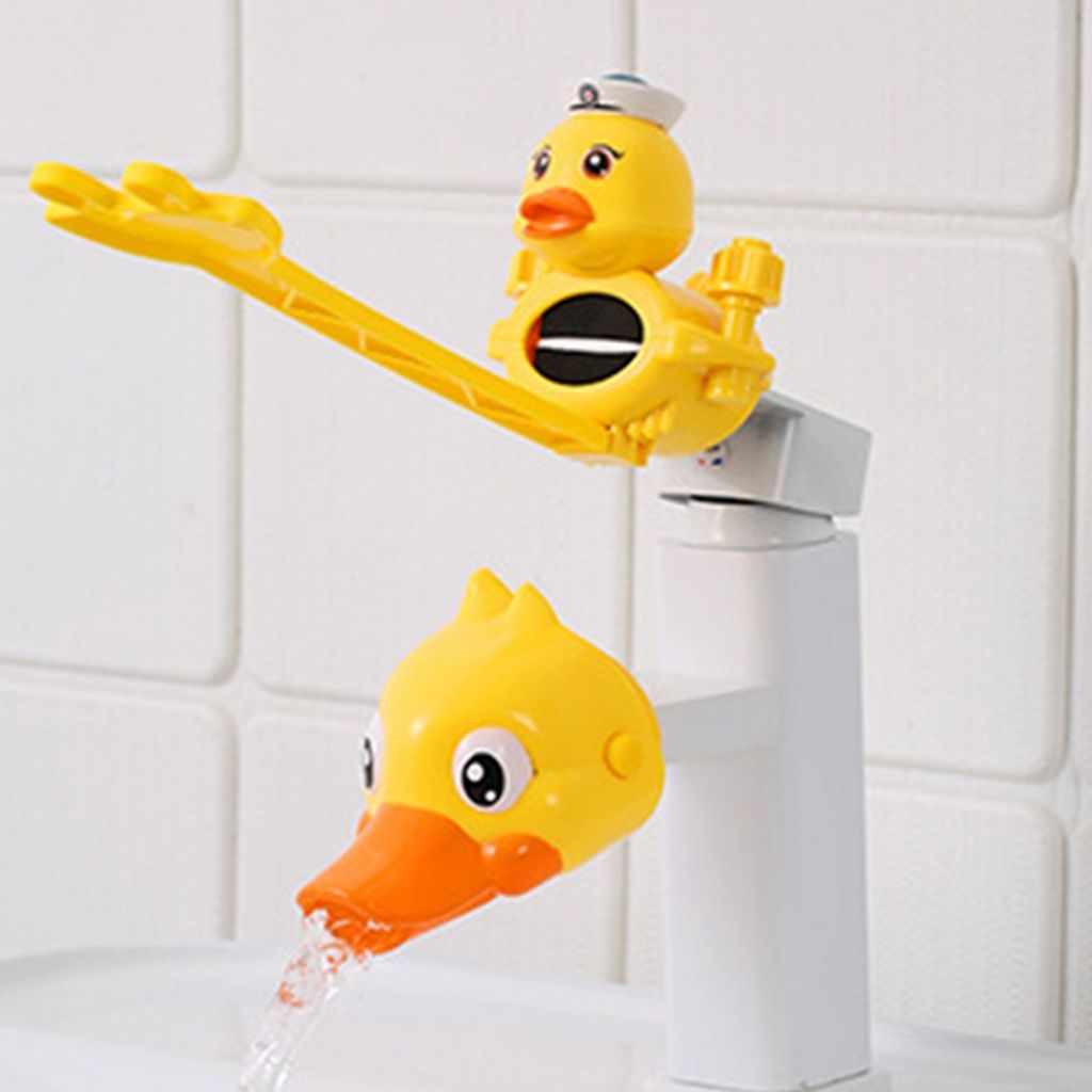 2er Set Wasserhahn Verlängerungen Für Kinder - Süße Bienen & Bären Design Für Einfaches Händewaschen