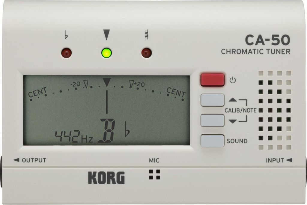 Korg CA-50 - chromatisches Stimmgerät - weiß