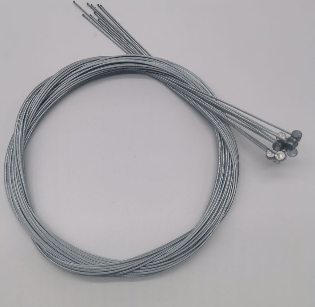 Cyclus 10 x Bremszüge MTB / ATB 2200 mm 1,5 mm Walzennippel Mountainbike Bremsseil Bremszug Bowdenzug