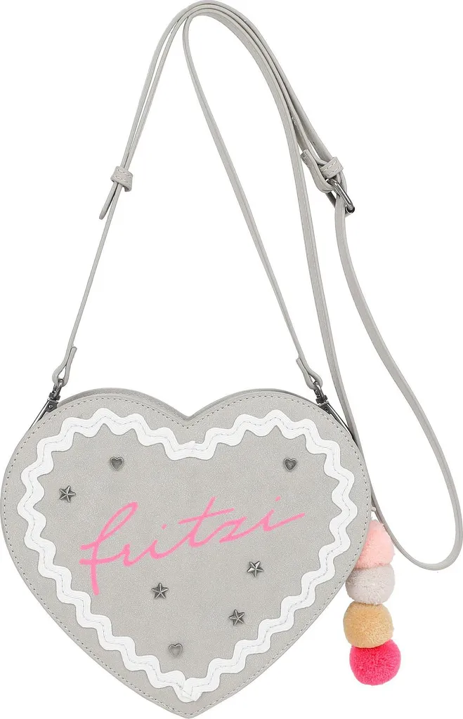 Sac épaule gris clair idéal pour sorties et soirées Herzli Wiesn Jack